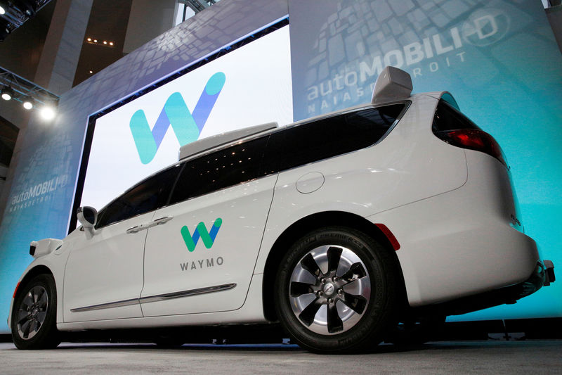 © Reuters. Waymo unveils a self-driving Chrysler Pacifica minivan during the North American International Auto Show in Detroit